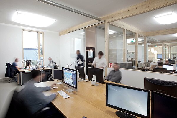 Blick in die Büroräume der Firma Riegg & Partner Intercorp
