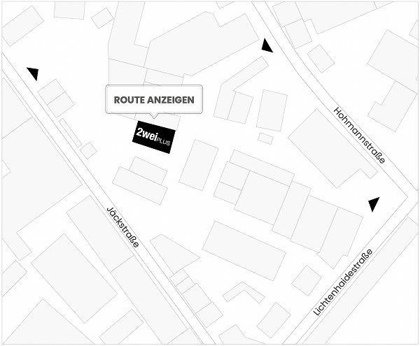 Anfahrtskarte zum Büro der 2weiPlus Architekten in Bamberg